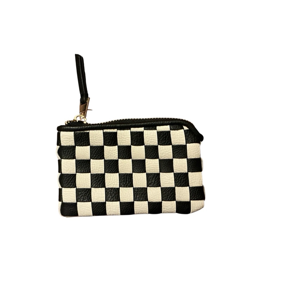 Universal Thread Black and White Checker Money Pouch with Detatchable Gold Chain - Picture 15 of 16